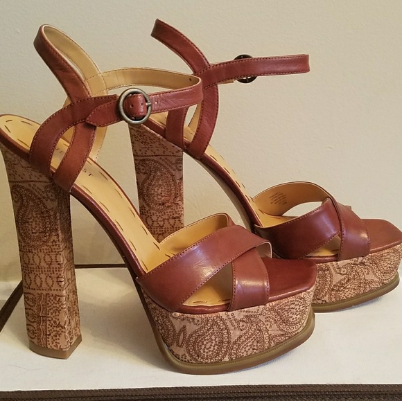 Nine West Magnetic Cork Platform Sandal 